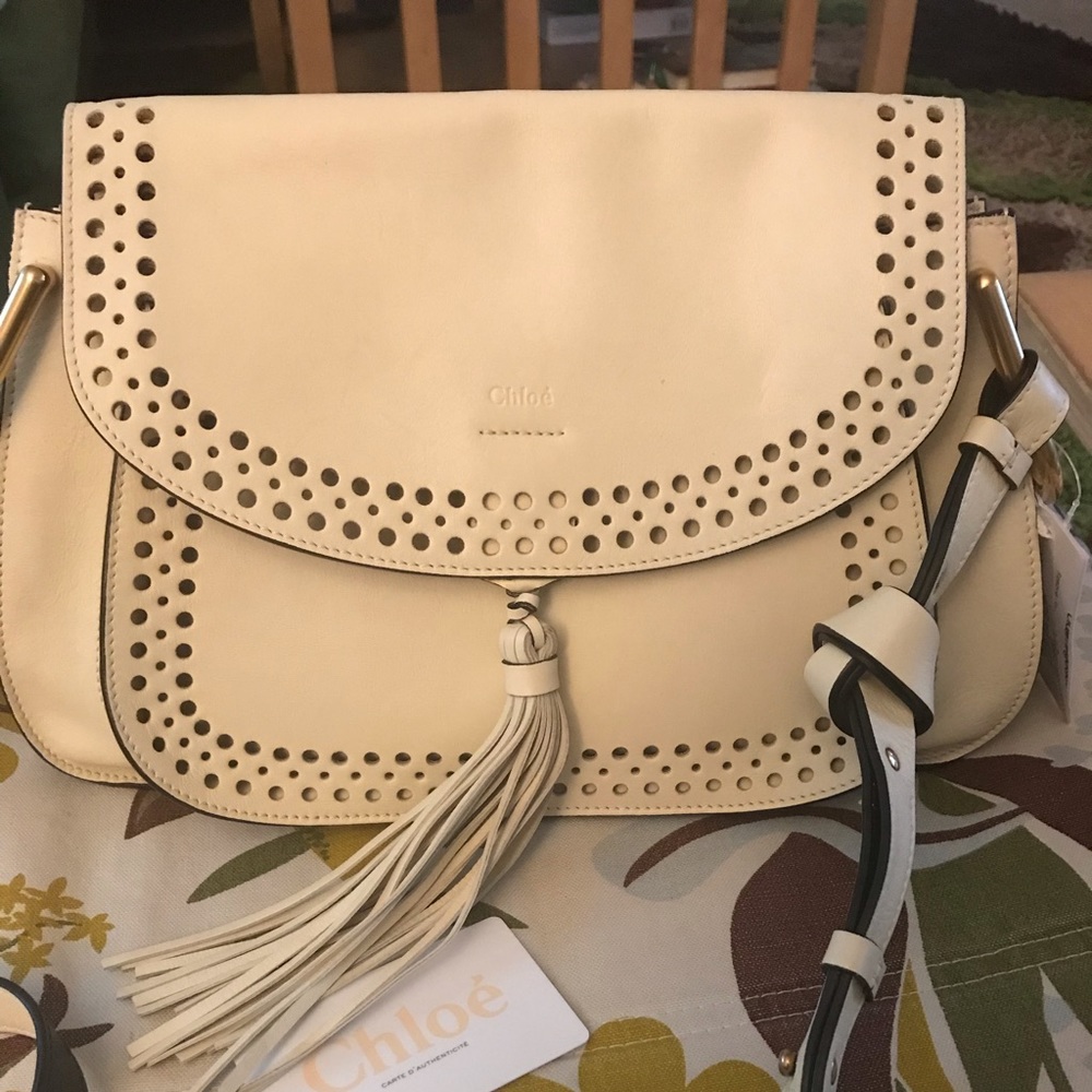 Chloé Hudson Perforated Large Shoulder bag